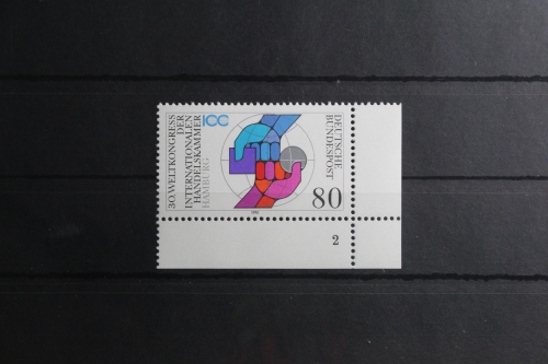 BRD 1471 postfrisch als Eckrand mit Formnummer 2 #UE838
