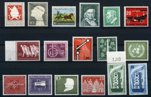 Bund Lot aus 1952-1956 postfrisch #HX230