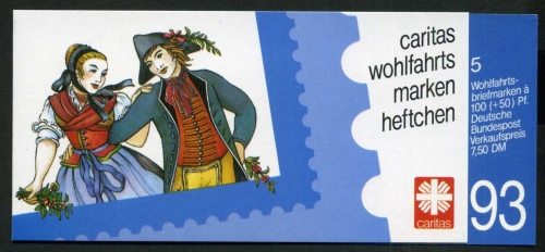 Bund Markenheftchen Caritas 1993 mit 1699 gestempelt Bonn #HX307