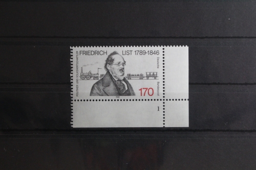 BRD 1429 postfrisch als Eckrand mit Formnummer 1 #UF742