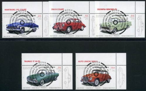 Bund 2362-2366 Ecktand or Ersttagssonderstempel #HX331