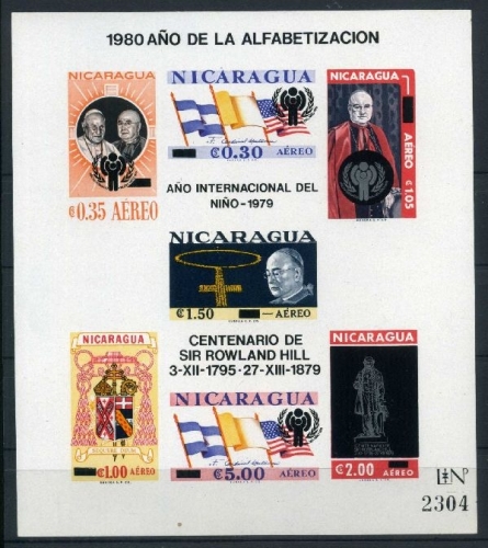 Nicaragua Block 116 postfrisch Religion #HX333