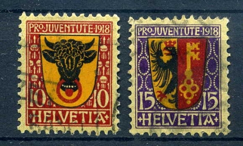 Schweiz 143-144 gestempelt #HX437