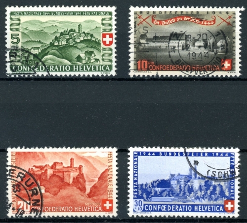 Schweiz 431-434 gestempelt Pro Patria #IA010