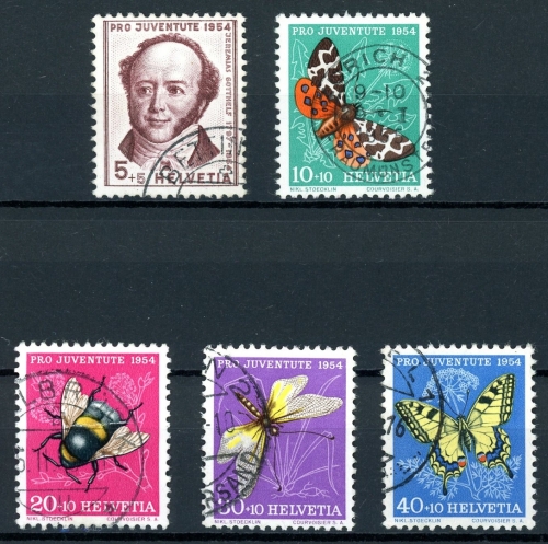 Schweiz 602-606 gestempelt Pro Juventute #IA018