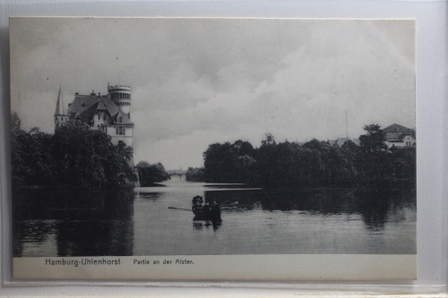 AK Hamburg-Uhlenhorst Partie an der Alster ungebraucht #PI034