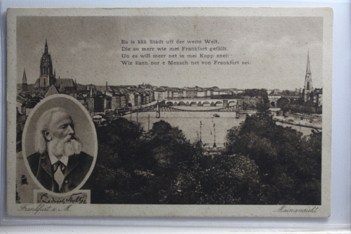 AK Frankfurt am Main Mainansicht 1924 ungebraucht #PI028