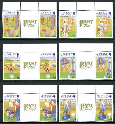 Alderney 173-178 ZW postfrisch Golf #IN980
