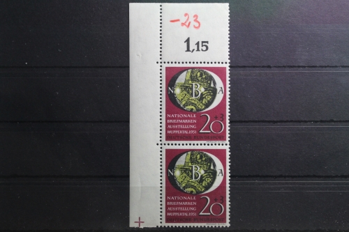 BRD 142 postfrisch als Paar mit Eckrand #UG133