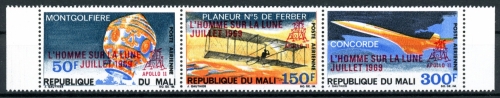 Mali 3er Streifen 182-184 postfrisch bemannte Raumfahrt #IS575