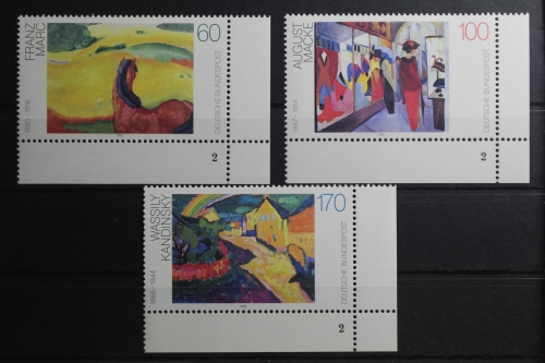 BRD 1617-1619 postfrisch als Eckrand mit Formnummer 2 #UH723