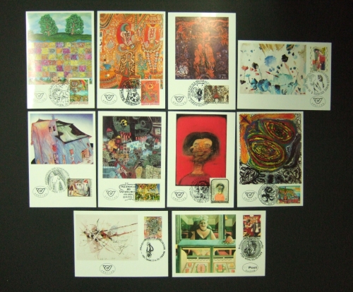 Österreich 10 Maximum - Künstler Karten "Moderne Kunst in Österreich" #IM416