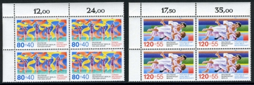 Berlin 4er Block Eckrand ol 777-78 postfrisch #IM419