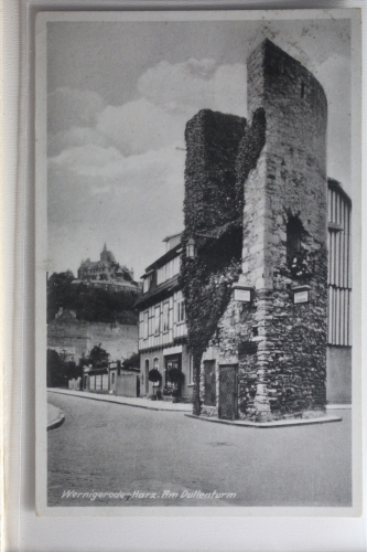 AK Wernigerode Am Dullenturm 1950 gebraucht #PI091
