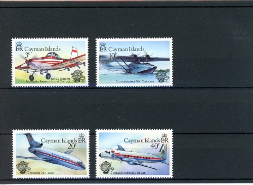 Kaimaninseln 518-521 postfrisch Flugzeug #GI247