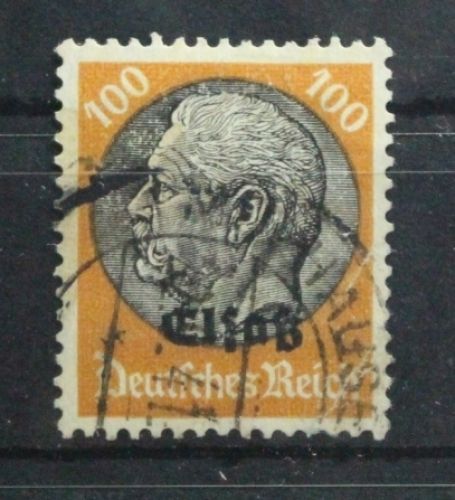 Deutsche Besetzung 2. WK Elsass 16 gestempelt