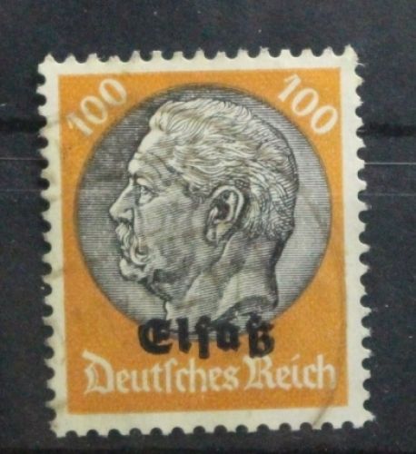 Deutsche Besetzung 2. WK Elsass 16 gestempelt