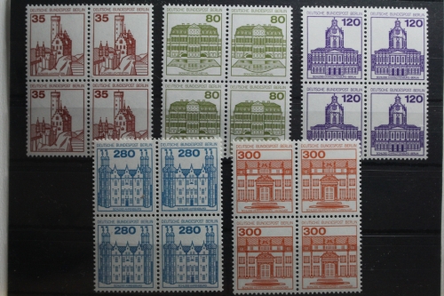 Berlin 673-677 postfrisch als Viererblock mit waagerechten Paaren #UI831
