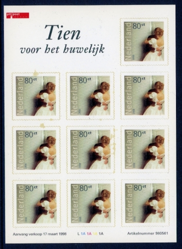 Niederlande Folienblatt 1652 postfrisch Hochzeit #IM490