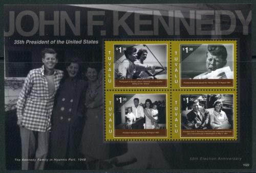 Tuvalu KB 1658-1661 postfrisch Kennedy #IT522