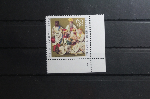 BRD 1639 postfrisch als Eckrand mit Formnummer 1 #UJ181