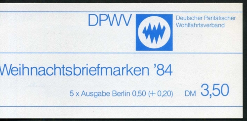 Berlin Markenheftchen DPWV 729 gestempelt Berlin #IT610