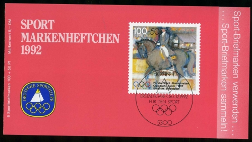 Bund Sport Markenheftchen 1594 postfrisch #IT625