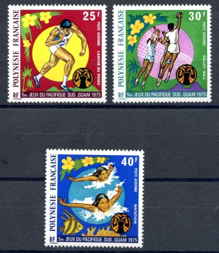franz. Polynesien 198-200 postfrisch Sport #IS736
