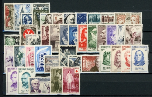 Frankreich kpl. Jahrgang 1956 postfrisch