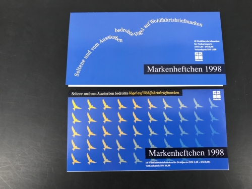 Deutschland Diakonie MH 1998 mit 2015+2018 postfrisch Vögel #IY145