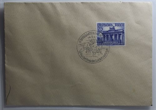 Deutsches Reich 803 auf Brief als Einzelfrankatur Sonderstempel #BA504