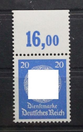 Deutsches Reich Dienstmarken 174 P OR postfrisch #UJ568