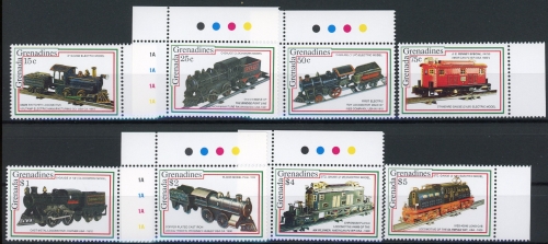 Grenada/ Grenadinen 1585-1592 postfrisch Eisenbahn #IV408