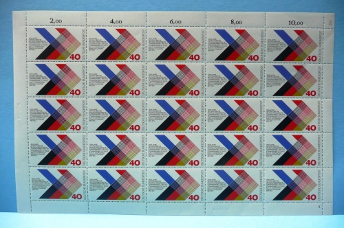 Bund 25er Bogen 753 postfrisch Formnummer 2 #JZ247