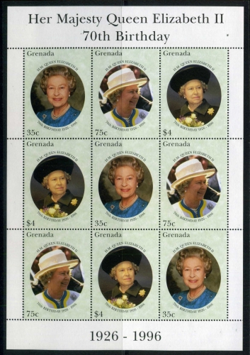 Grenada KB 3154-3156 postfrisch Königshäuser #IN862