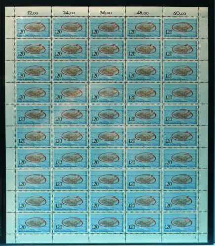 Bund 50er Bogen 1144 postfrisch Formnummer 2 #JZ378