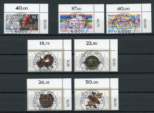 Berlin Lot KBWZ aus 1987 gestempelt Frankfurt, Originalgummi #IS955