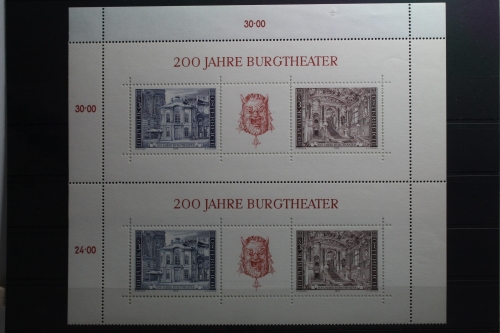 Österreich Block 3 mit 1507-1508 postfrisch als Blockausgabe #UN778