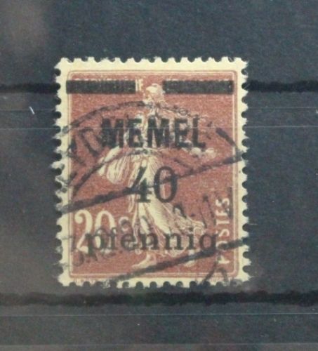 Memel 22 gestempelt #UO118