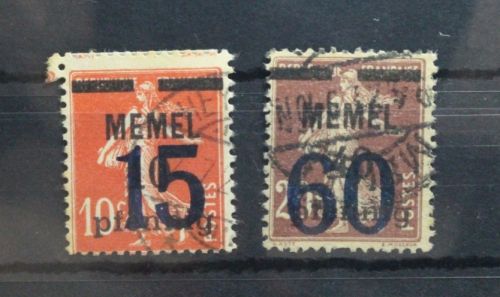 Memel 34-35 gestempelt