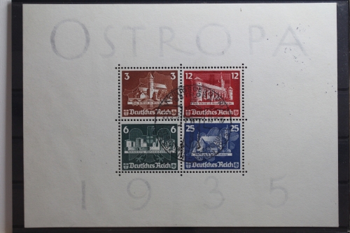 Deutsches Reich Block 3 mit 576-579 gestempelt sehr weiß Papier, OSTROPA #UO251