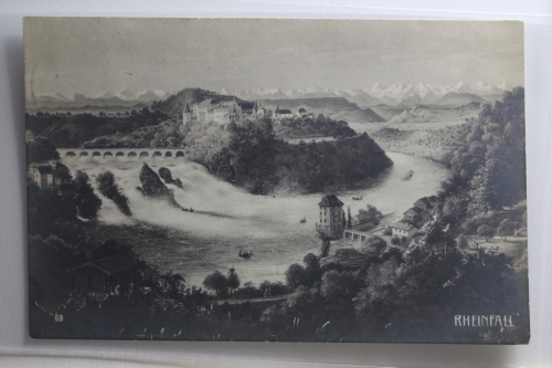 AK Rheinfall Schloss Laufen gebraucht #PI354