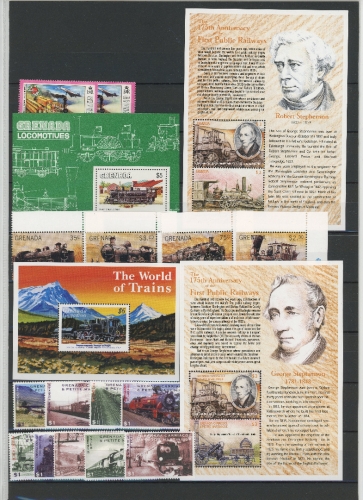 LOT Marken/Blöcke postfrisch Eisenbahn #IM062