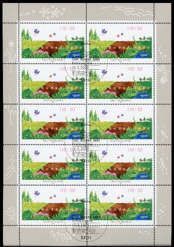 BRD 2116 Zehnerbogen Bonn Ersttagssonderstempel #GQ427