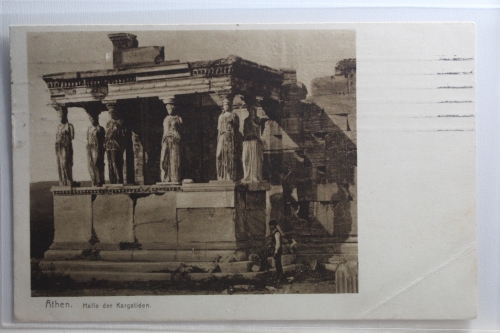 AK Athen Halle der Kargatiden 1924 gebraucht #PI391