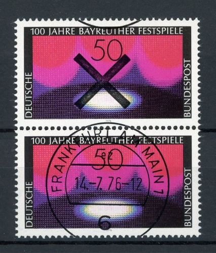 Bund senkr. Paar 896 gestempelt Frankfurt und Andreaskreuz #IU557