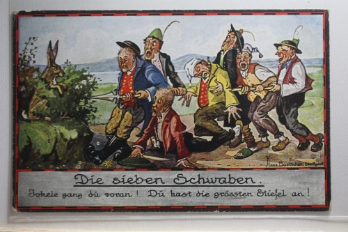 AK Deutschland Die sieben Schaben 1923 gebraucht #PI439