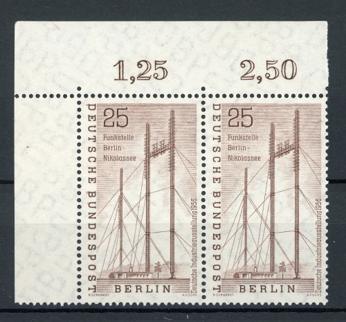 Berlin waag. Paar 157 postfrisch