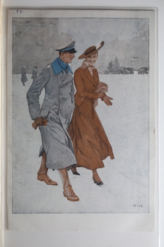 AK Deutschland Kriegskarte Nr. 14 v. Brynolf Wennerberg 1918 gebraucht #PI485