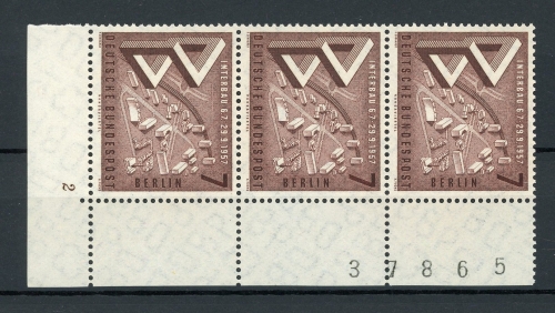 Berlin 160 postfrisch FN/ Formnummer 2, Bogenzählnummer #IT874